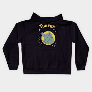 Taurus Astrology Zodiac Sign Kids Hoodie